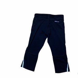 Patagonia | Cropped Legging Run Tights | Black | Reflective | Women's XS